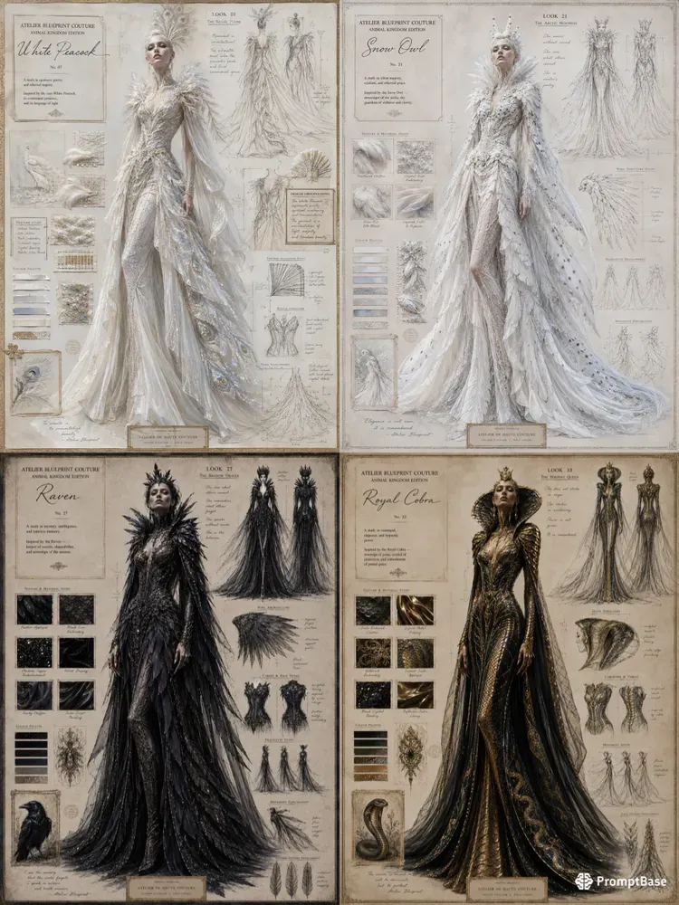 Atelier Blueprint Couture Plate Animals