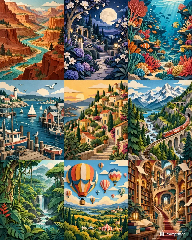 Kinetic Paper Worlds
