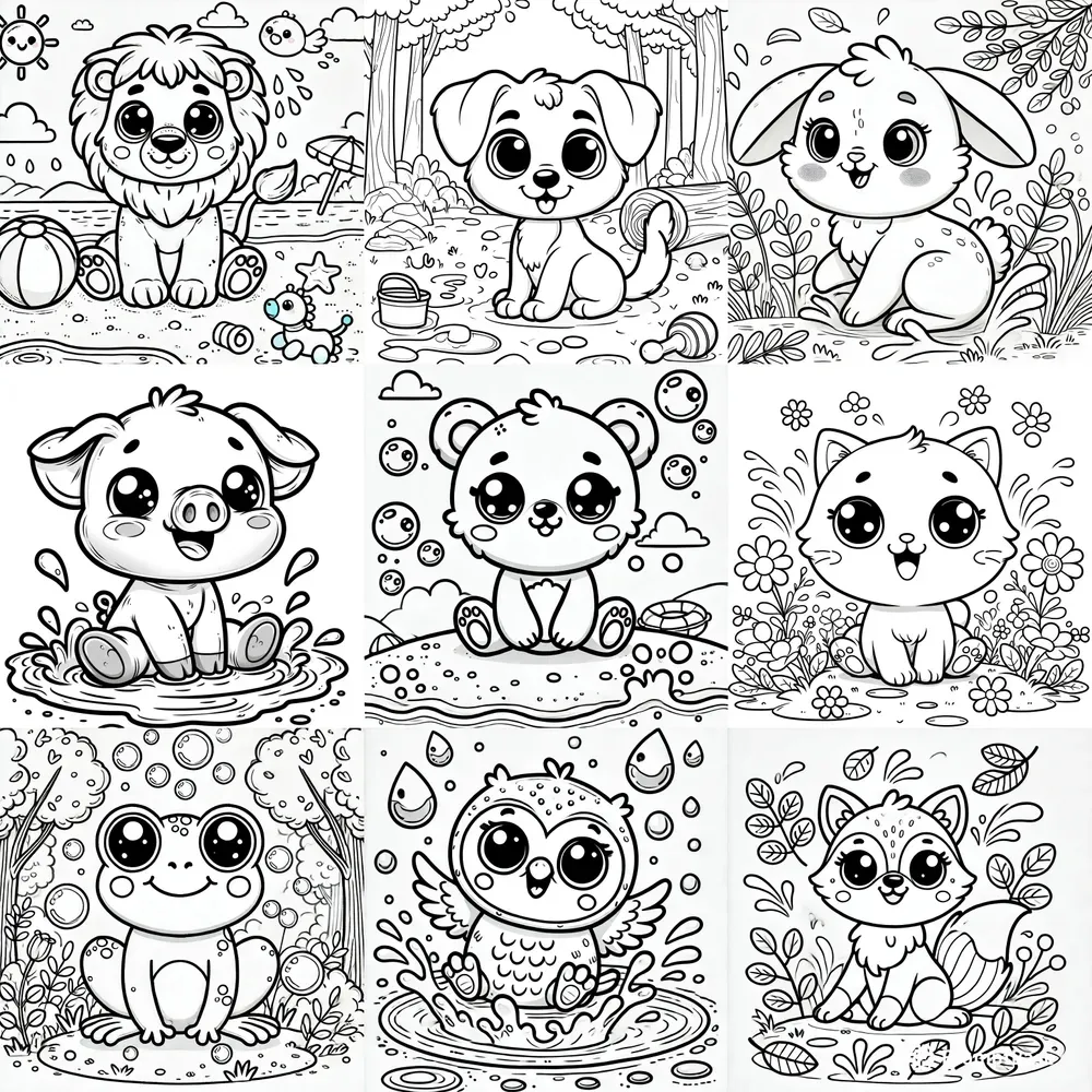 Coloring Joy With Adorable Animals