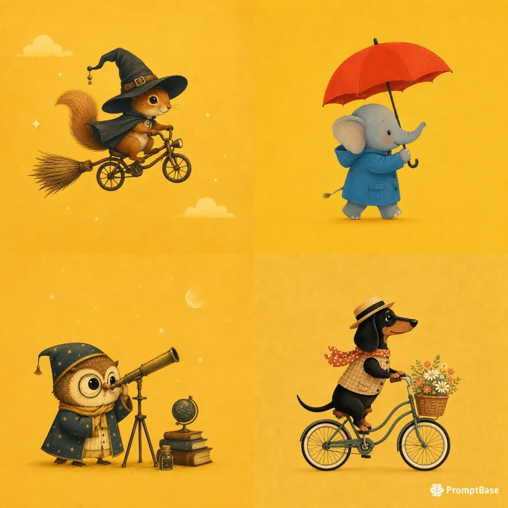 Minimal Whimsical Characters