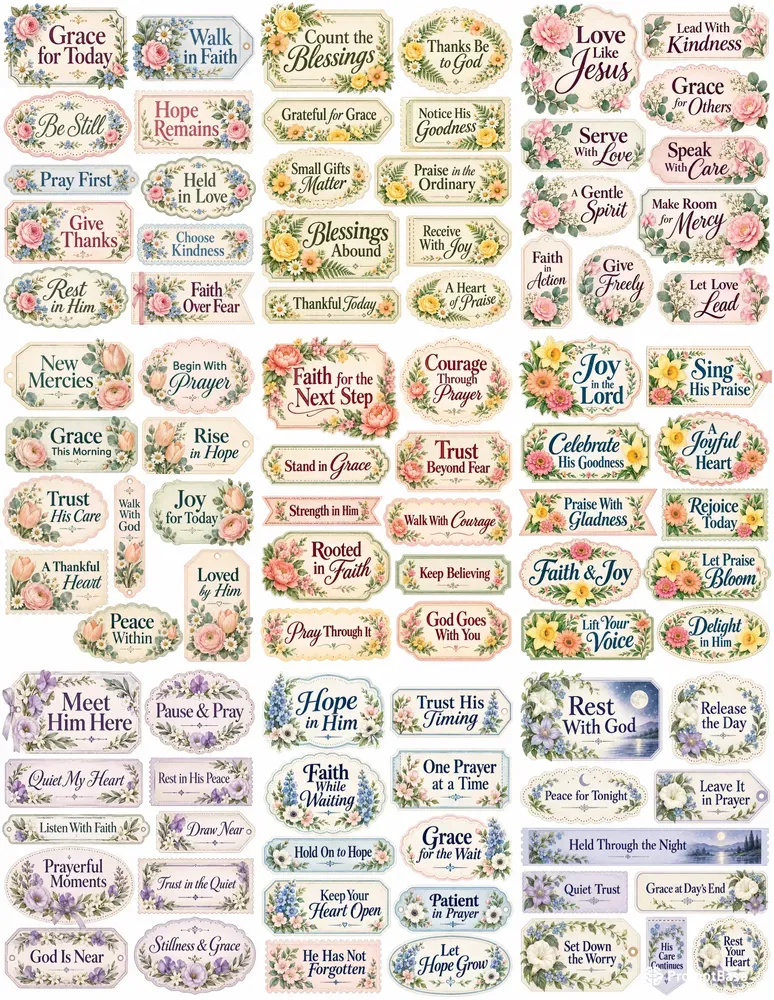 Faith Word Scraps