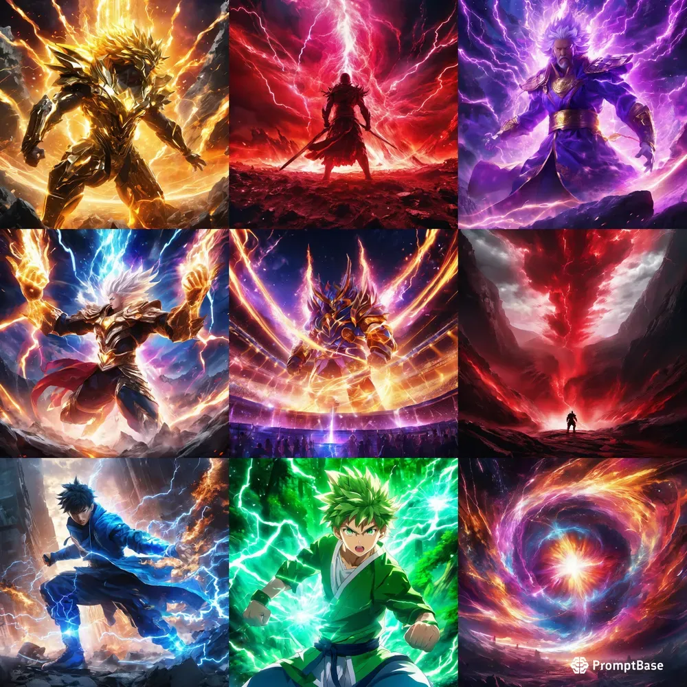 Anime Energy Battle Aura Generator