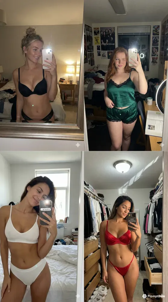 Authentic Bedroom Mirror Selfie Audlts