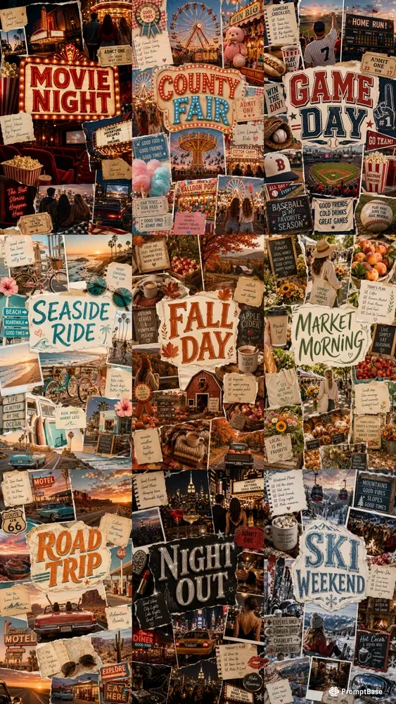 Usa Activities Phone Vision Boards