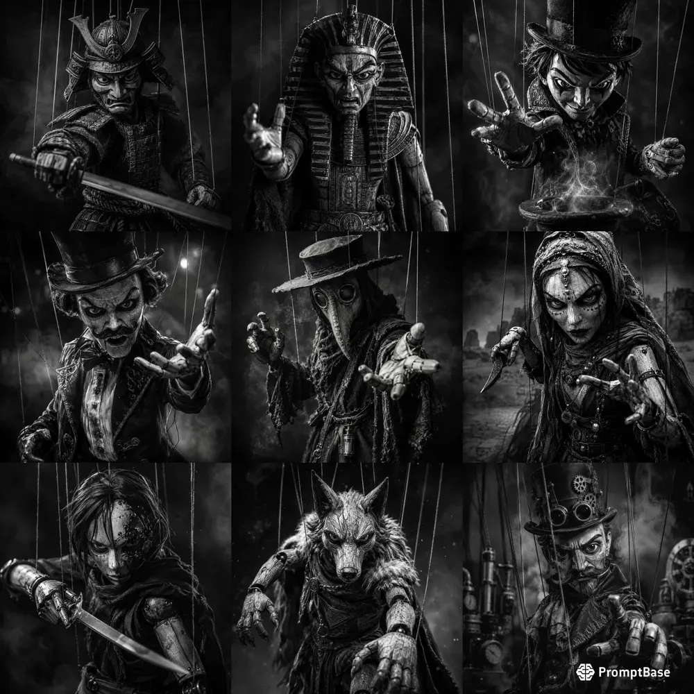 Aggressive Puppet Noir Portraits