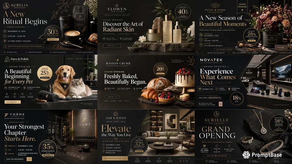 Business Launch Presentation Designs