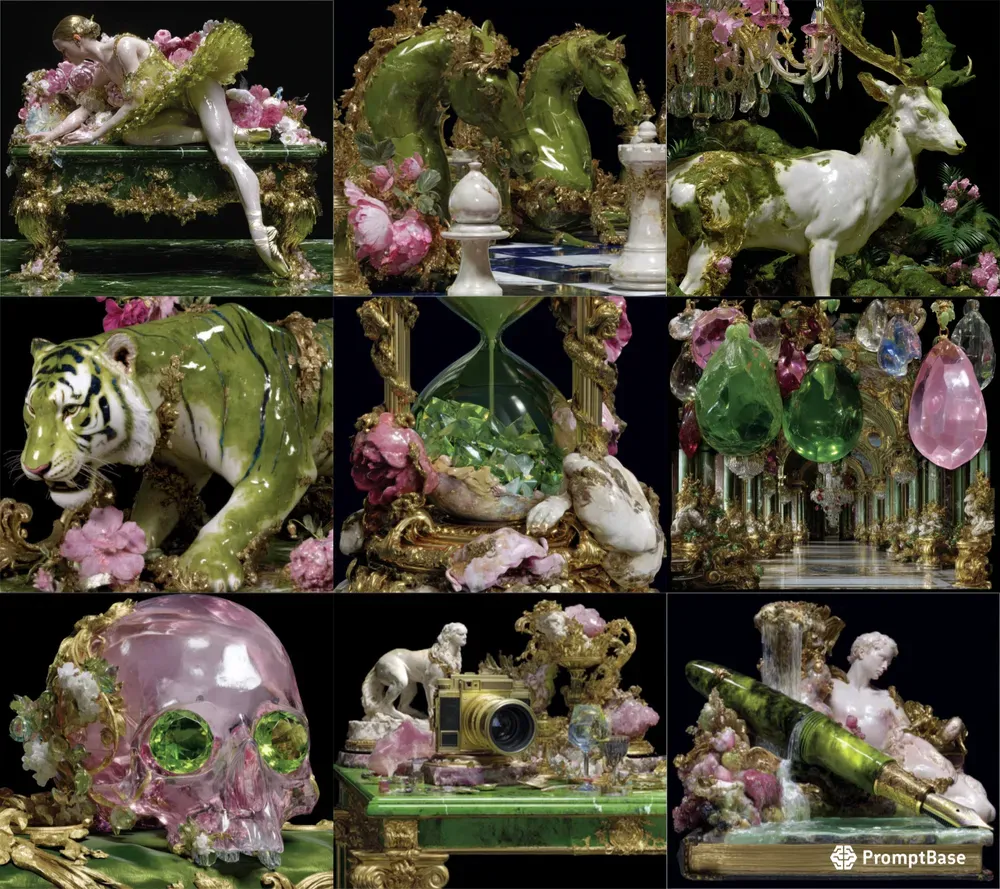 Baroque Ornamental Curated Artifacts