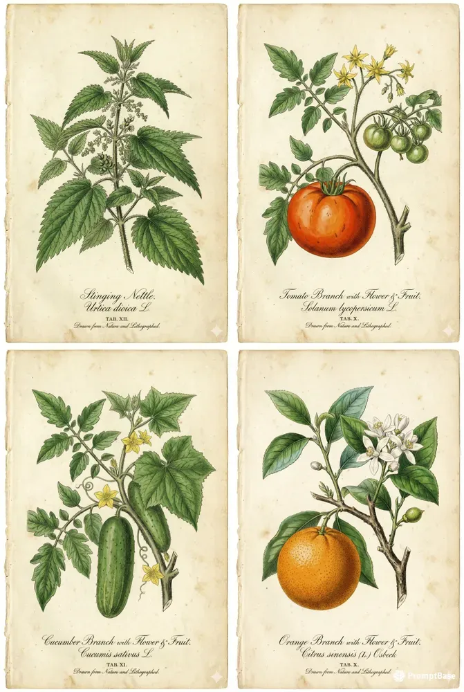 19th Century Botanical Lithography