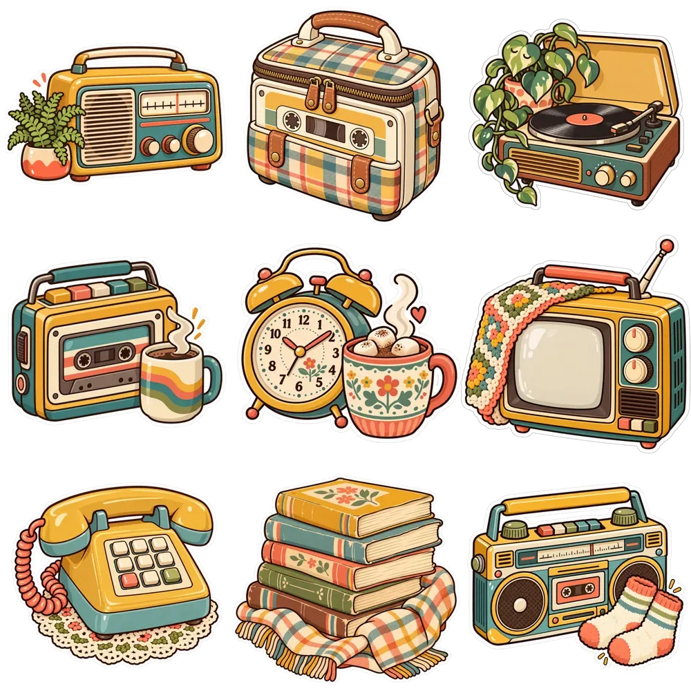 Cozy Retro Gen X Stickers