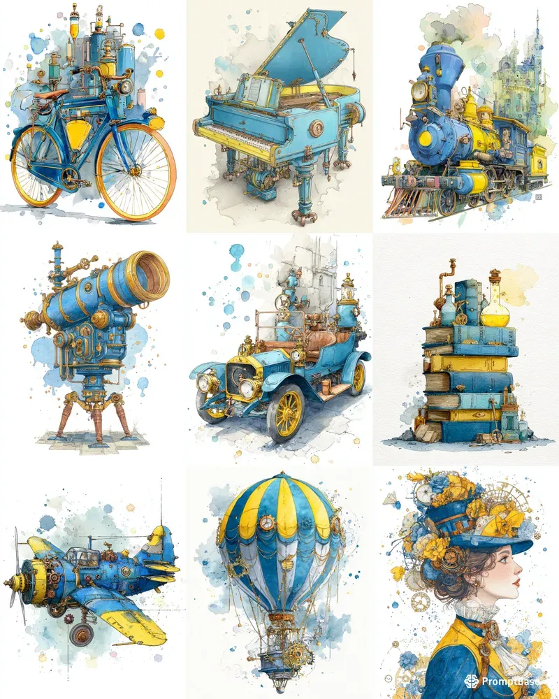 Mechanical Steampunk Aesthetic Dream Art