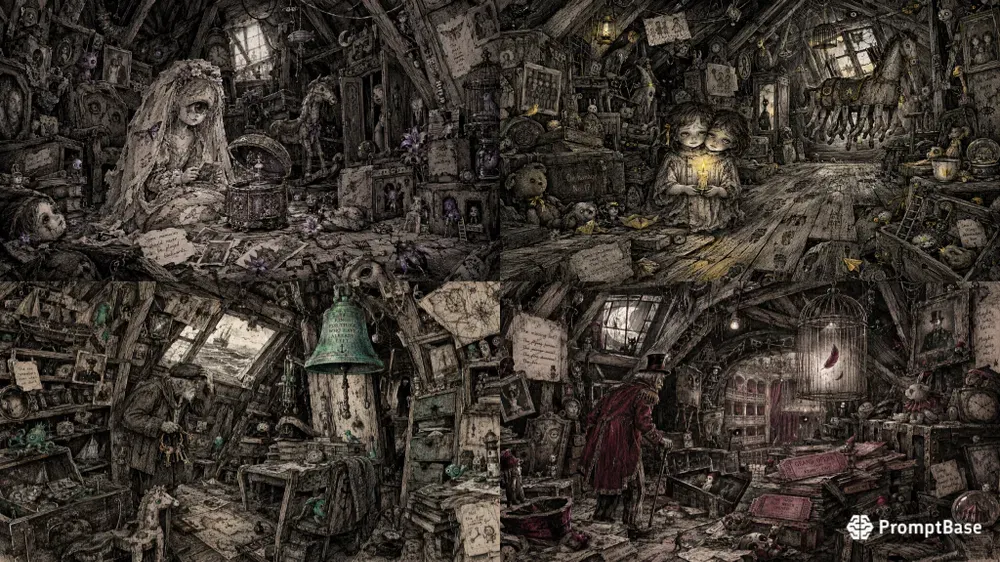 Surreal Forgotten Attic Art
