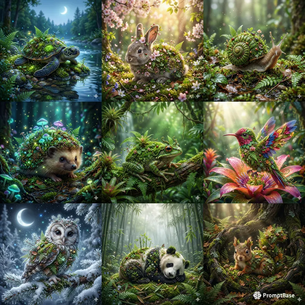 Whimsical Hybrid Eco Creatures