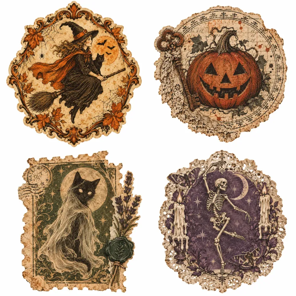 Halloween Junk Journal Ephemera