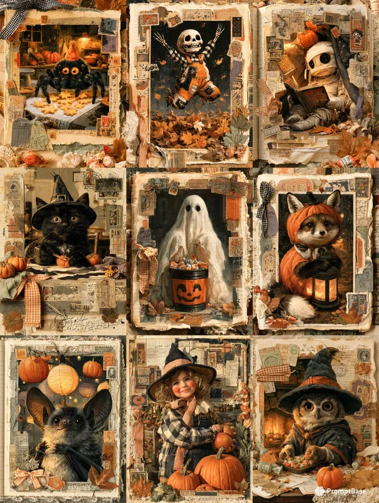 Halloween Junk Journals For Kids