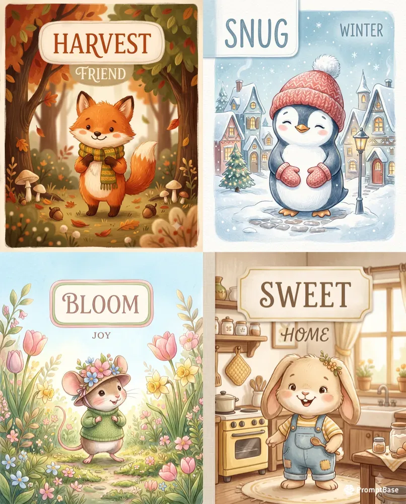 Playful Storybook Characters