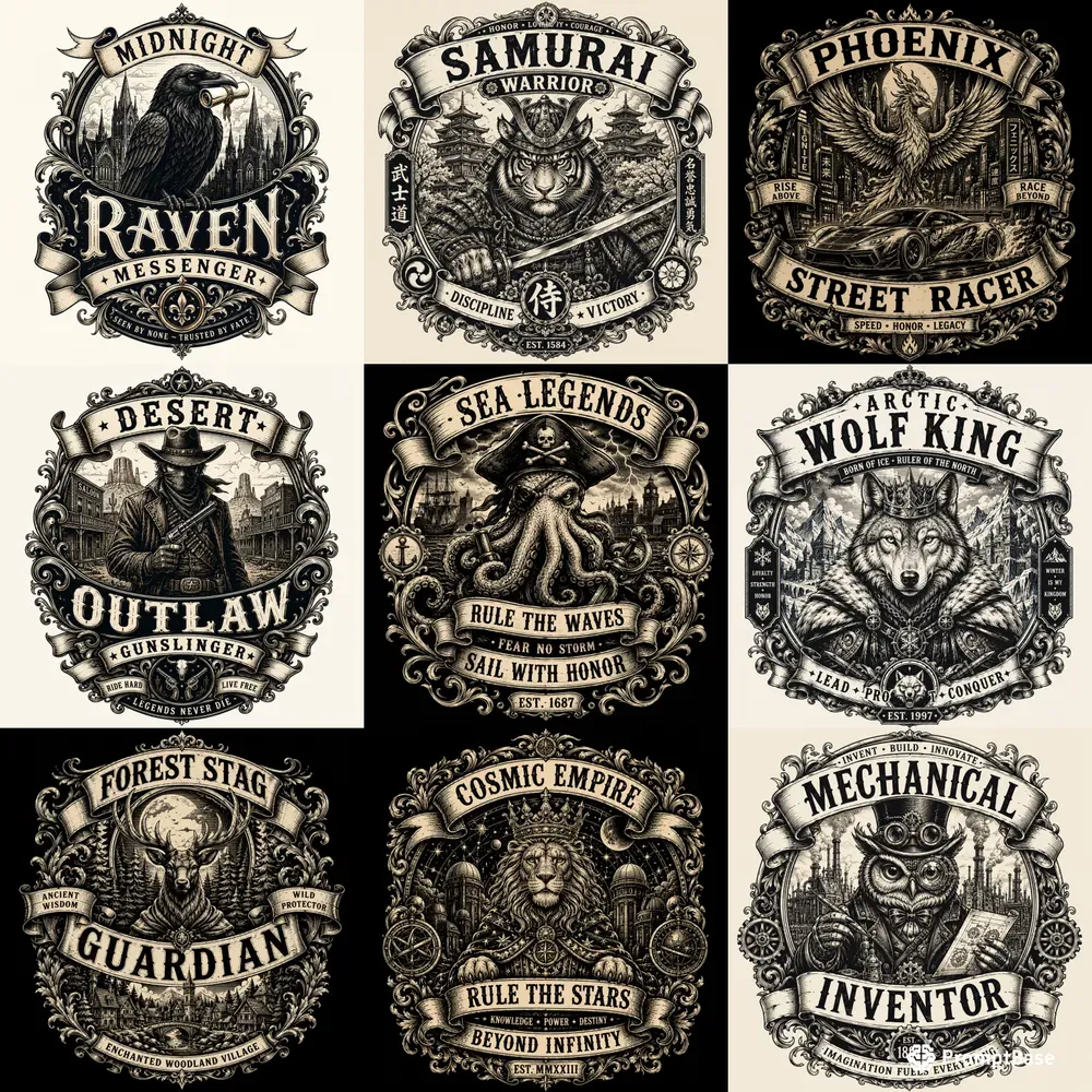 Vintage Crest Tshirt Packs