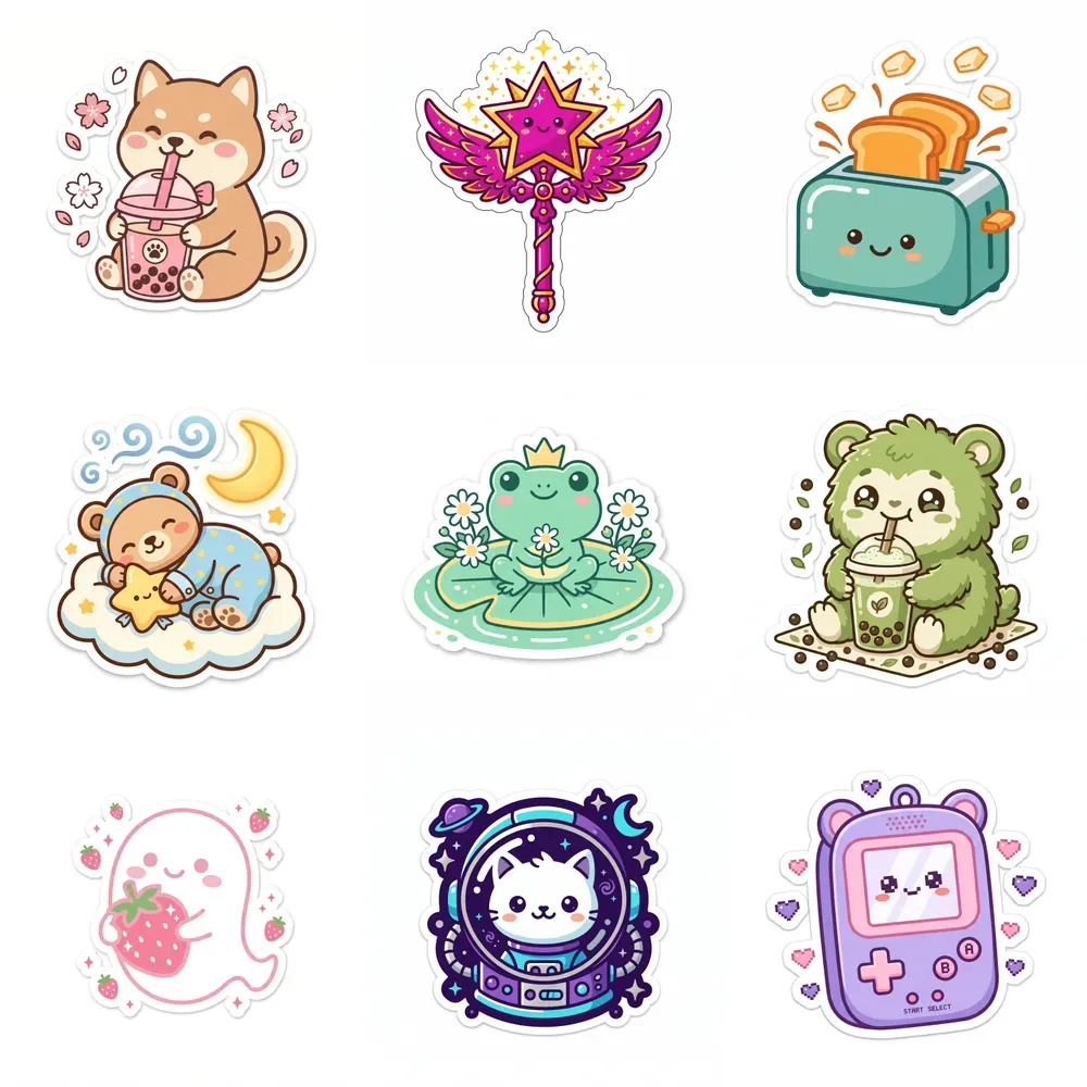 Kawaii Diecut Stickers