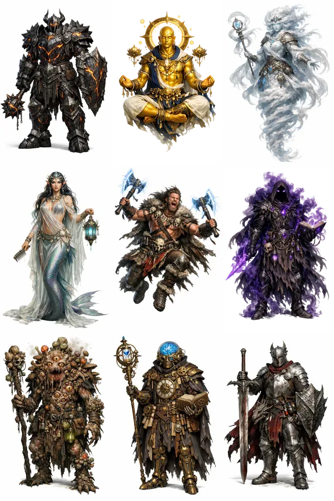 Mythos The Ultimate Characters