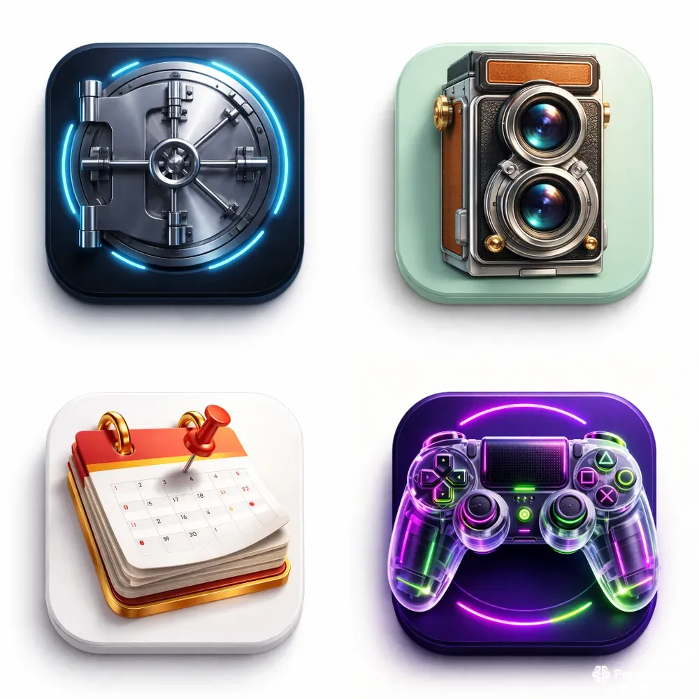 Premium 3D iOS App Icons