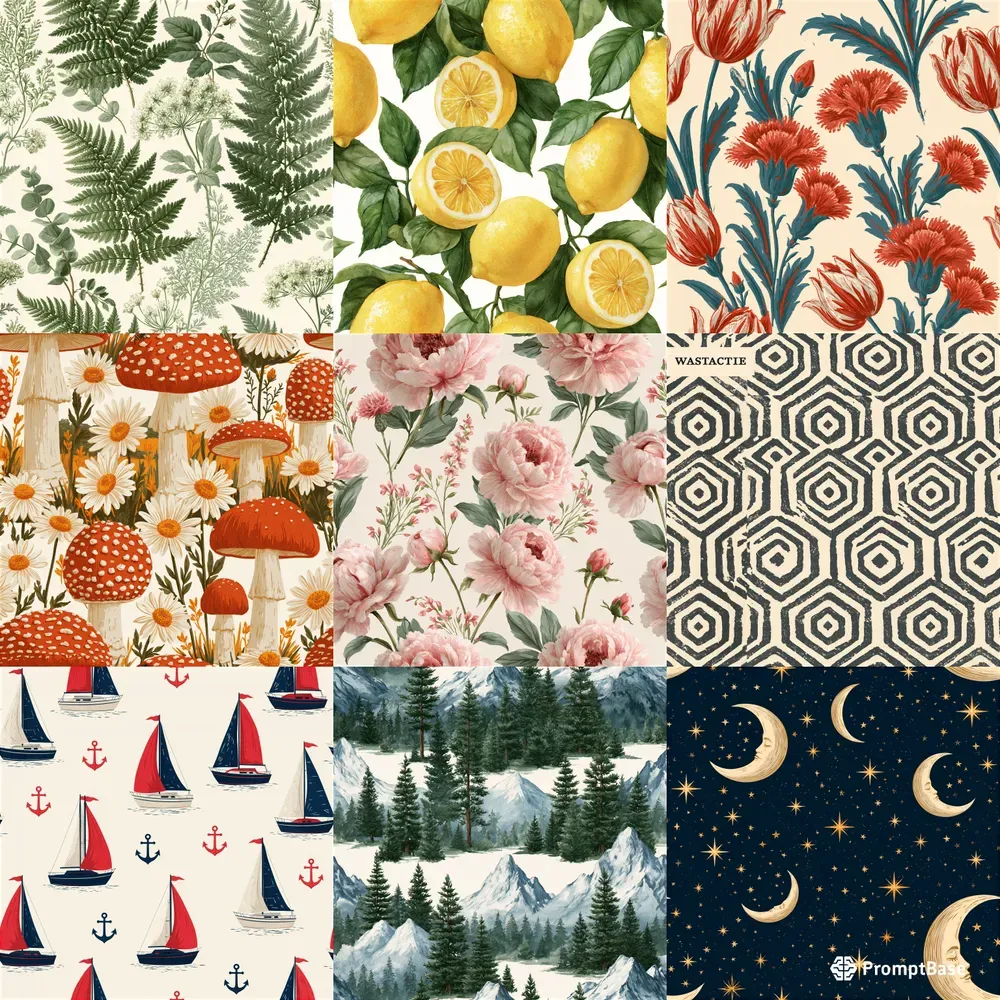 Seamless Repeat Pattern Prints On Demand
