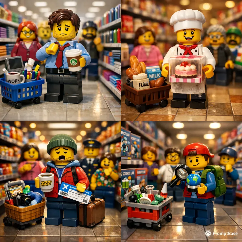 Cinematic Lego Store Life Scene Series