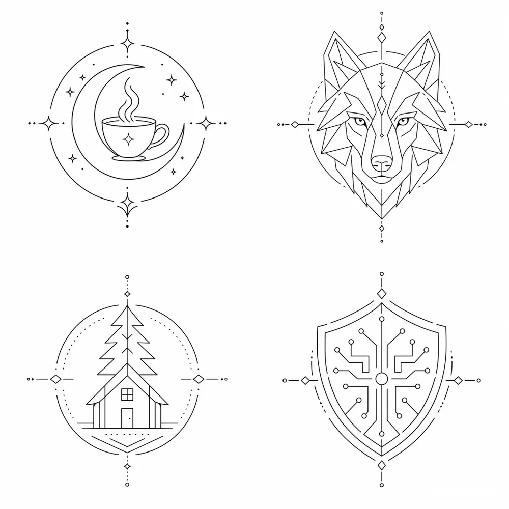 Minimalist Linear Logo Creators