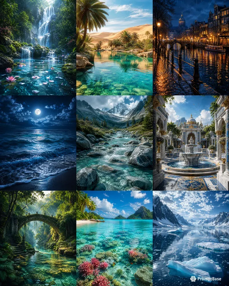Water Landscape Artwork Creators
