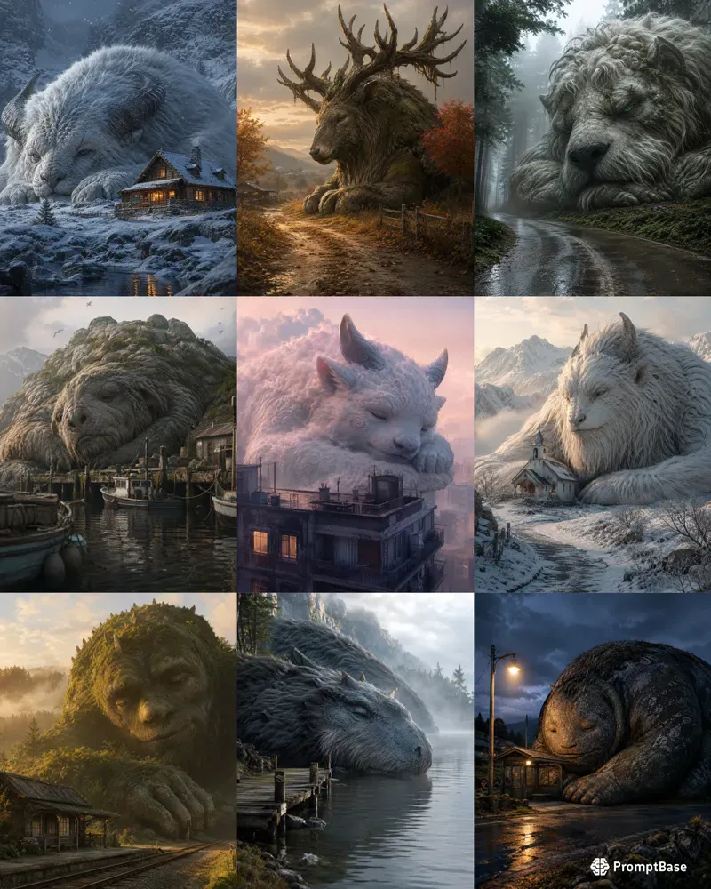 Giant Cozy Monster Illustrations