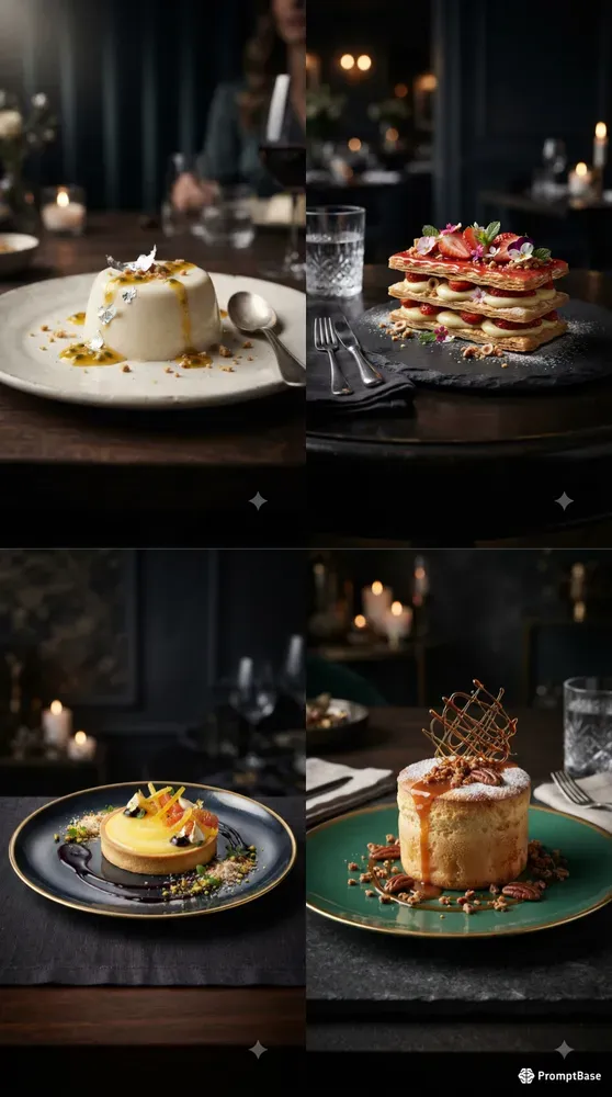Luxury Plated Dessert Advertising