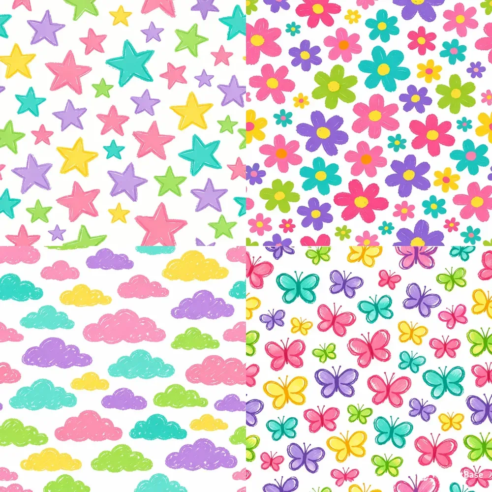 Cute Handdrawn Doodle Patterns