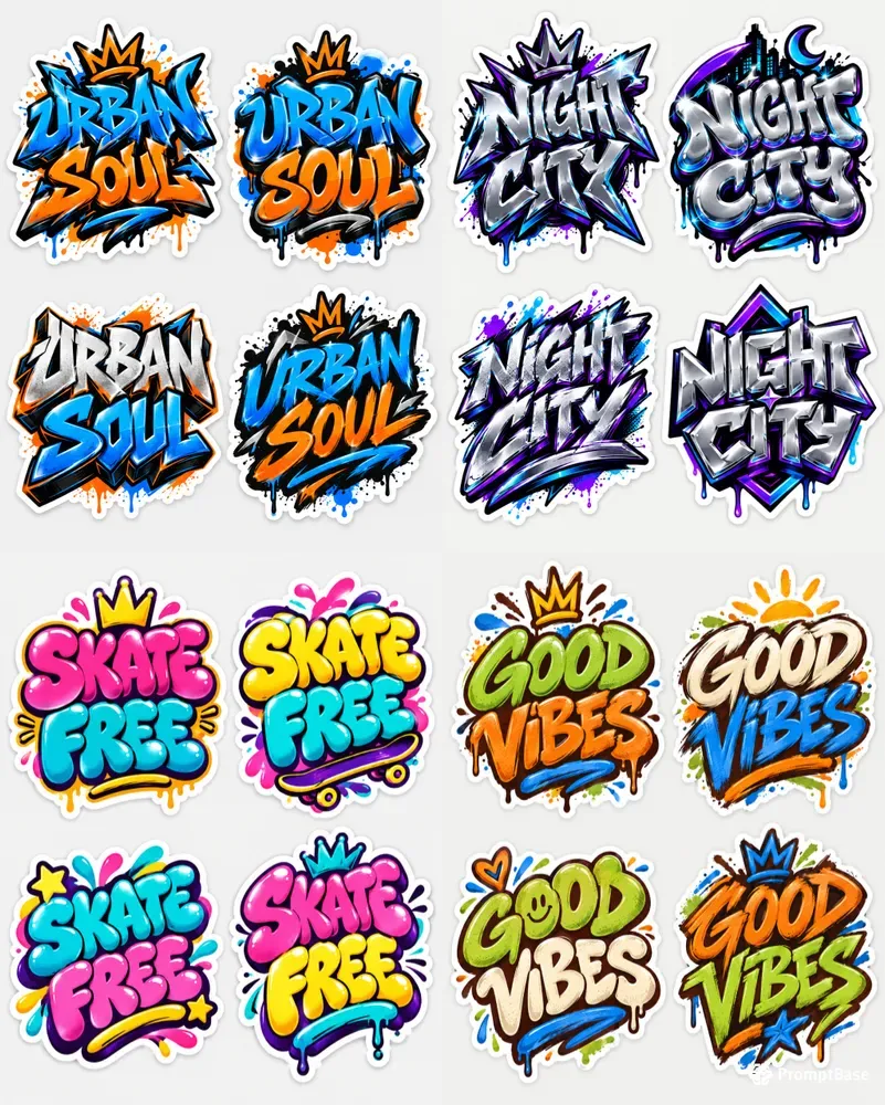 Custom Graffiti Sticker Packs