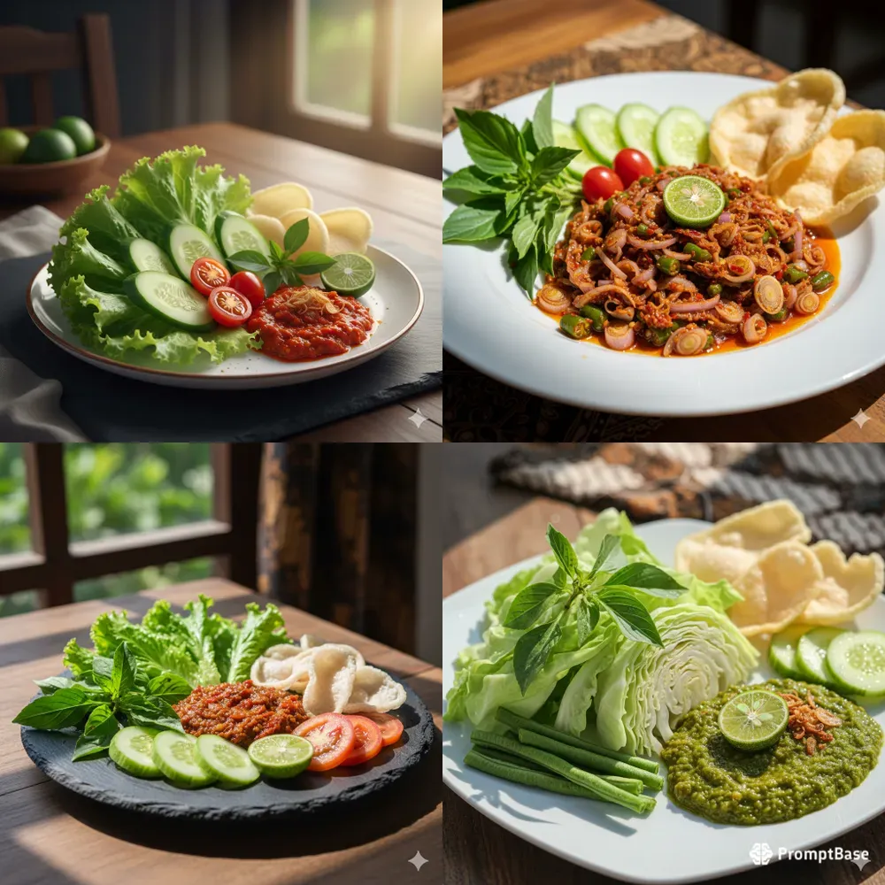 Indonesian Lalapan Stock Photos