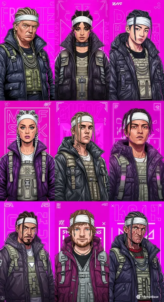 Neon Street Soldiers Braided Warriors