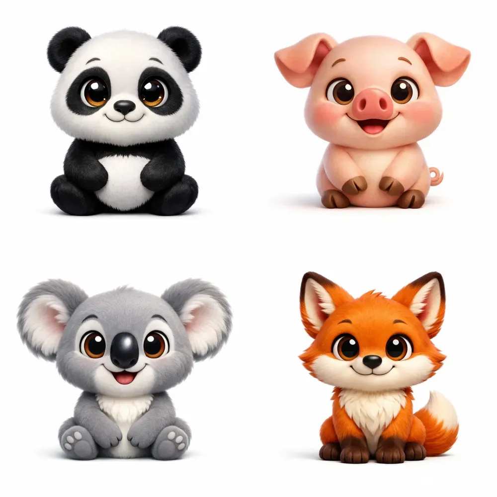 Cute 3D Animal Mascot Logo Generator