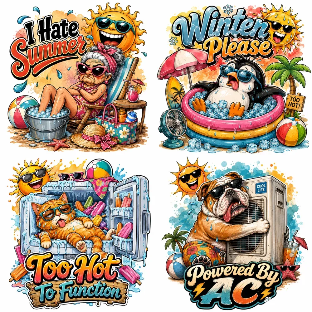 Funny Summer Meltdown Cartoons
