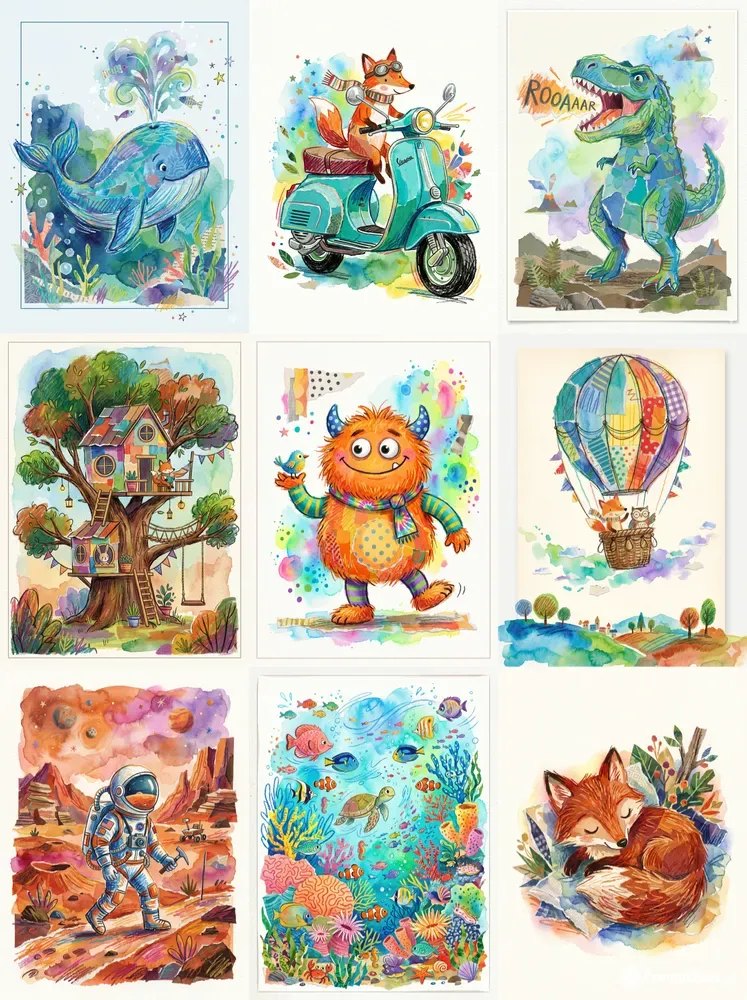 Crayon World Mix Media