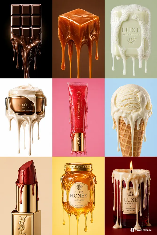 Luxury Melted Product Shot Generator