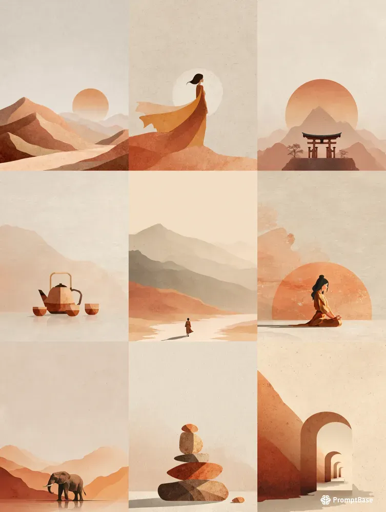 Warm Neutral Minimal Poster Style