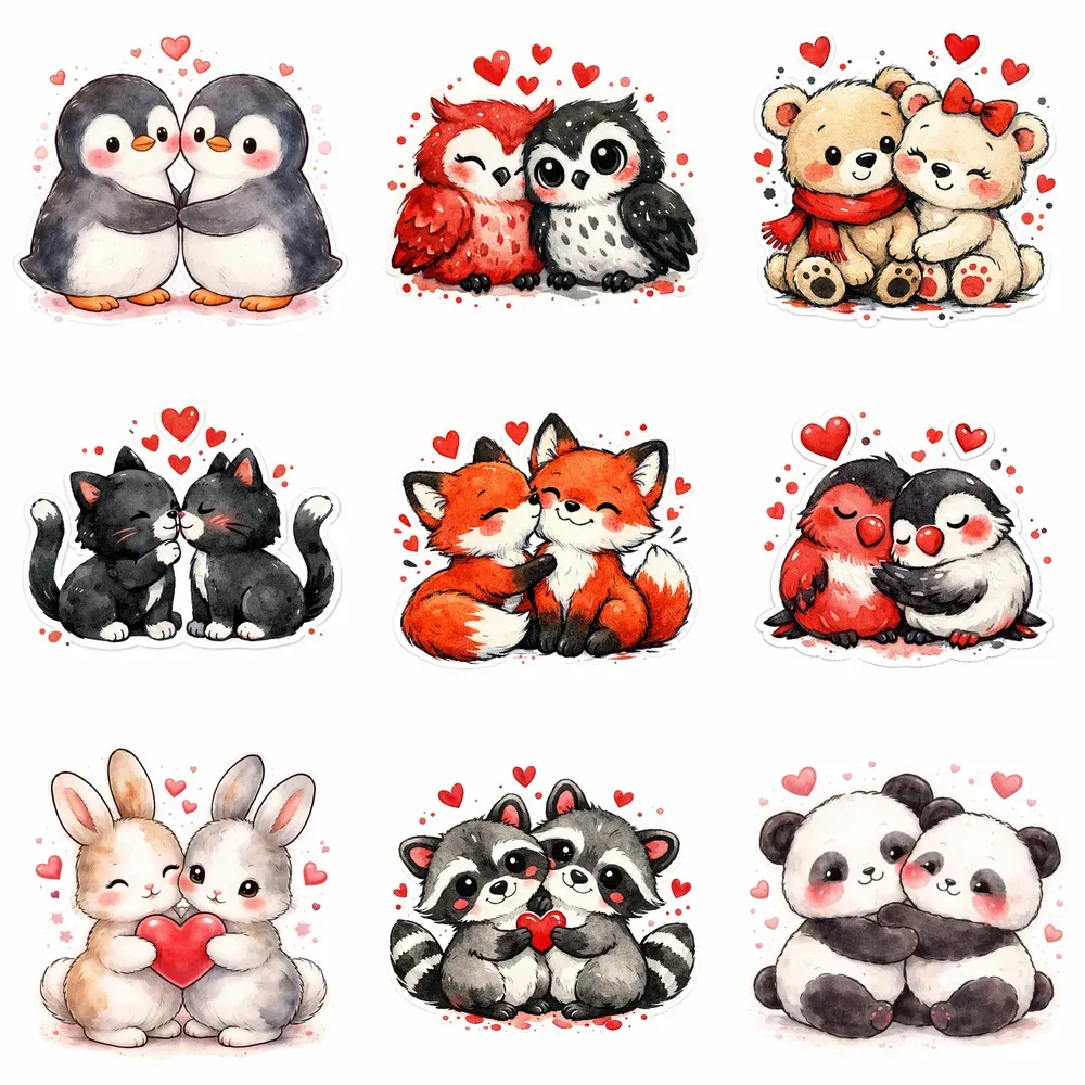 Romantic Animal Love Stickers
