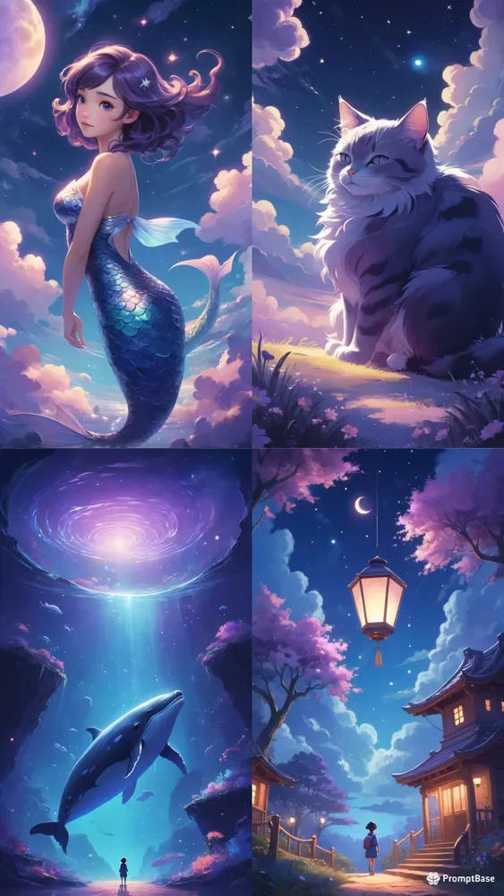 Makoto Shinkai Dreamy Cosmic Anime Art