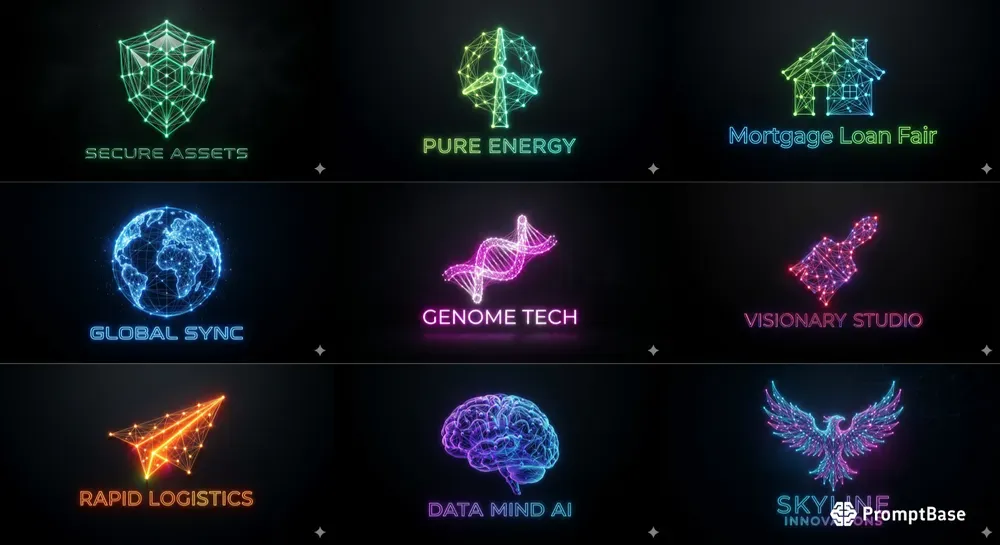 Neon Network Logo Creators
