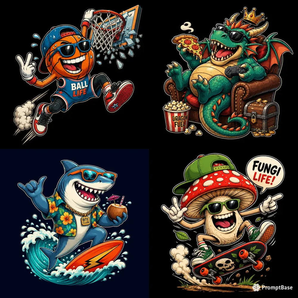 Funny Cartoon Tees