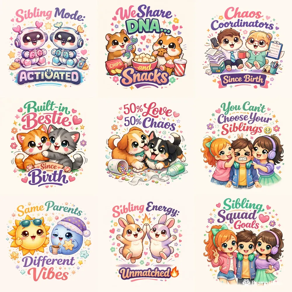 National Sibling Day Tshirt Designs