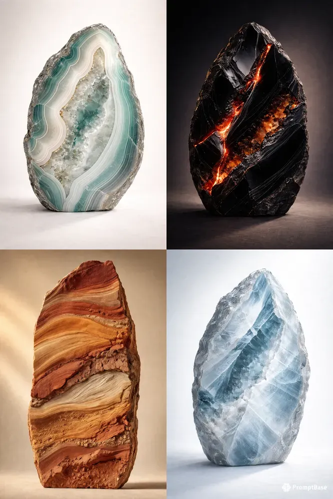 Mineral Strata Editorial Posters