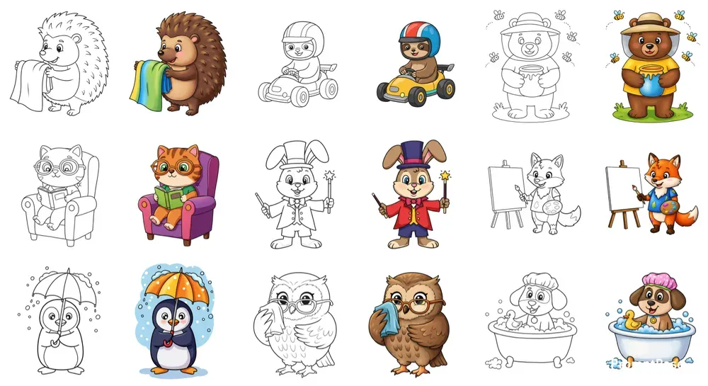 Fun Easy Coloring Pages For Kids