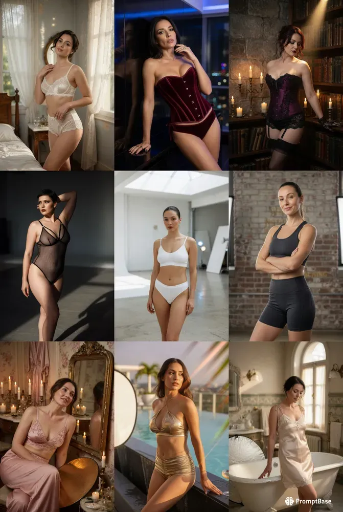 Luxury Lingerie Editorial Images