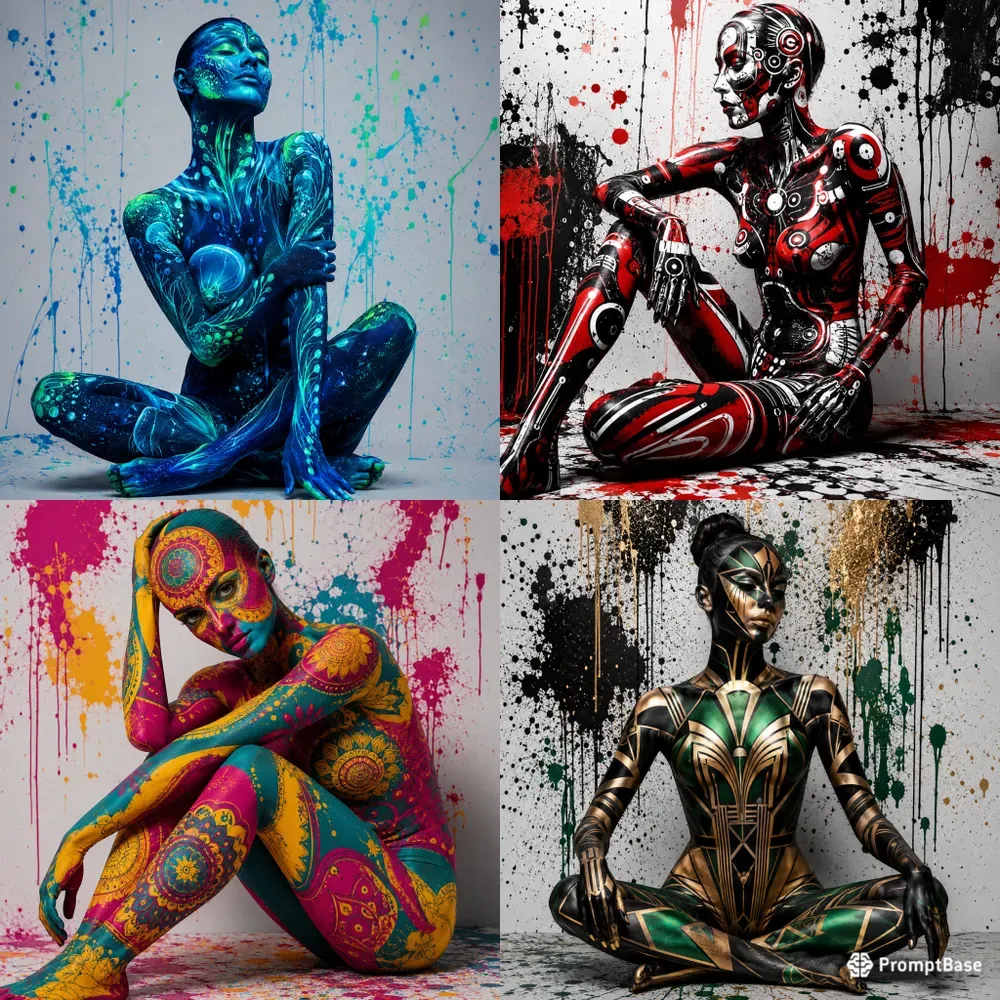 Avantgarde Body Art Portraits