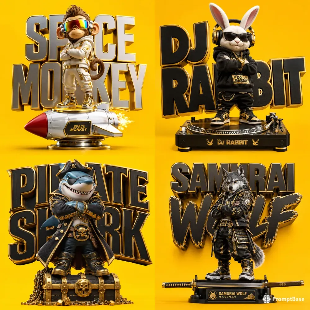 3D Animal Mascot Toy Generator