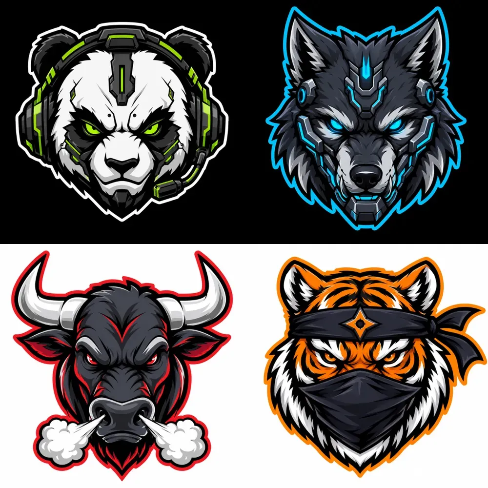 Elite Esports Mascot Logo Design Assets