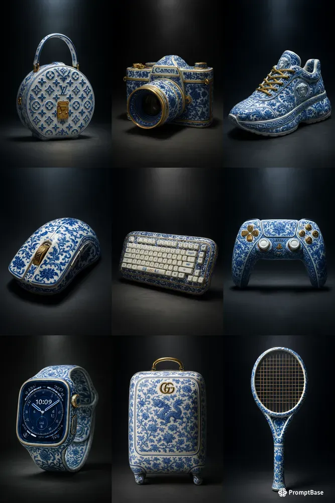 Gold X Porcelain Illustrations